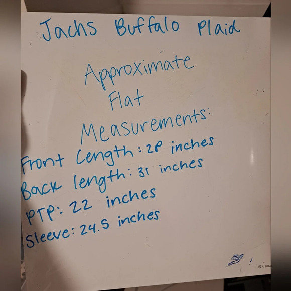 Jachs Red Black Buffalo Plaid 100% Cotton Long Sleeve Button Down Size Medium - Picture 8 of 8